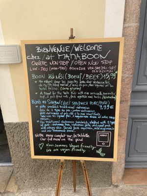 Bahn Mi or Boon can be made with tofu instead of meat   at MamaBoon in Antibes