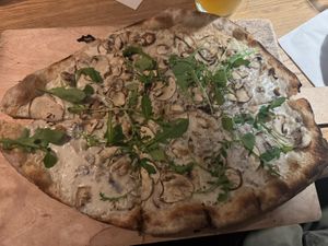 Vegan tarte flambée   at Mama Bubbele in Strasbourg