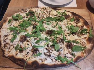 Vegan walnut mushroom at Mama Bubbele in Strasbourg