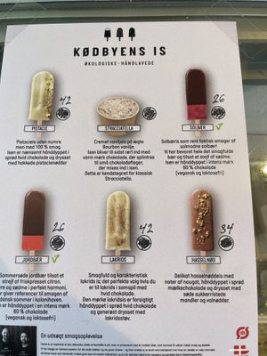 Two vegan ice creams  at Konsjös in Copenhagen