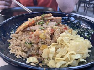 Tofu fried ricee  at Matchmama in Lisbon