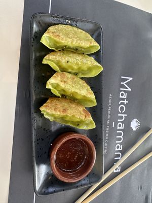 Vegetable Gyoza  at Matchamama in Lisbon