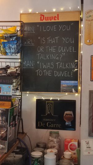 Beers next door at Pizza by Vinnie - The Oil Basin Brewhouse in Worcester