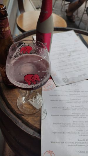 Beers next door at Pizza by Vinnie - The Oil Basin Brewhouse in Worcester