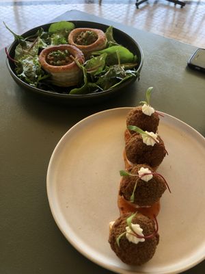 Vol au vent and Bolinhas  at Dona Sardinha in Luso