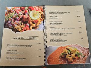 Menu at Dona Sardinha in Luso