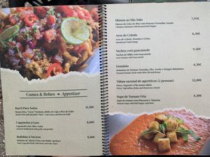 Menu  at Dona Sardinha in Luso