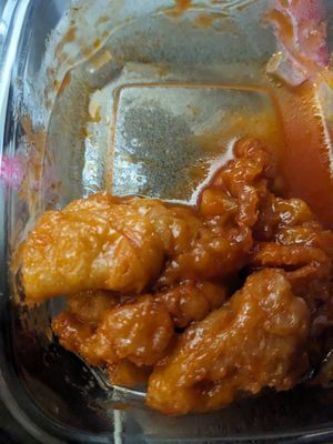 Vegan sweet and sour gleutin at Greenday Vegetarian in Richmond