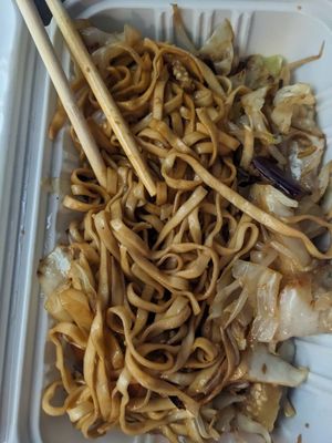 Vegan noodles at Greenday Vegetarian in Richmond