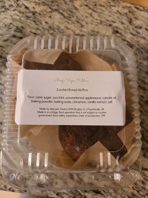 Zucchini bread at Farmers Market in Fayetteville