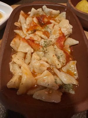 Vegan potato pasta at Retro Cappadocia  in Nevsehir