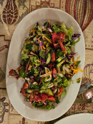 Salad at Topdeck Cave Restaurant in Nevsehir