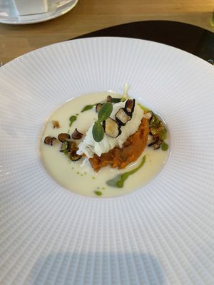 Sweet potato and rettich   at Restaurant Wannee in Leeuwarden