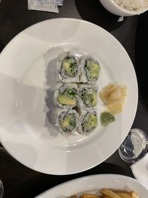 Cucumber avocado maki   at Ginger Cajun Seafood in Salem