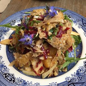 Vegan galette salad at Aubrey's Traditional Creperie in Nottingham