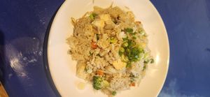 Yogi fried rice at World Vegan Cuisine in St Petersburg