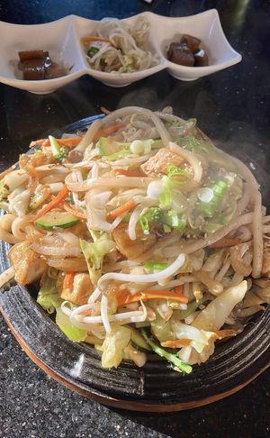 Vegan tofu udon   at Koriander in Corvallis