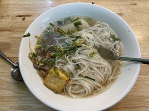 Pho minus some of the mock meat   at Phuong Thanh in Ho Chi Minh City