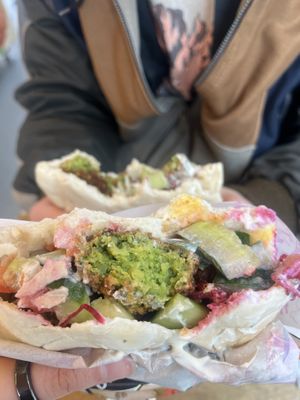 falafel broodje  at De Falafel in Rotterdam