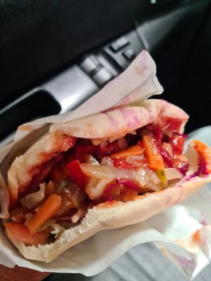 Falafel pita at De Falafel in Rotterdam