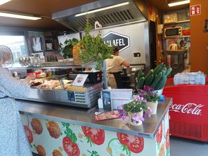 Inside at De Falafel in Rotterdam