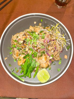 Vegan stir-fried noodles with Tamarin sauce  at Duyen - Vietnamese Homecooking by Kim in Zanzibar