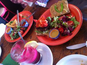 A slice of heaven.... at Bella Vegan Cafe in Western Cape