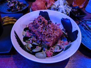 Marinated Tofu at Shibuya Izakaya in Vienna