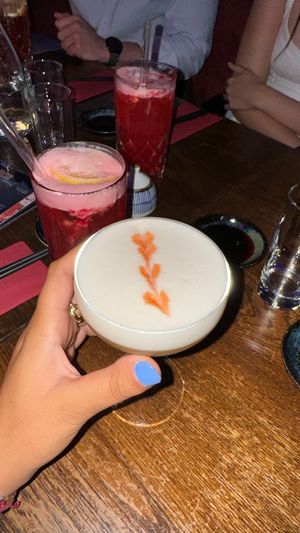 Vegan aquafaba drink  at Shibuya Izakaya in Vienna