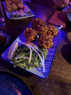 Corn balls  at Shibuya Izakaya in Vienna