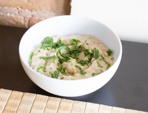 Aubergine in Sesampaste at Feinberg's in Berlin