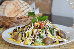 Sabich Salat at Feinberg's in Berlin