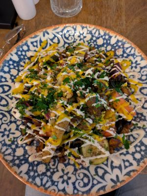 Sabich vegan: 4.5/5 

Tasty, beautiful and felt healthy. Maybe a bit boring, especially towards the end. at Feinberg's in Berlin