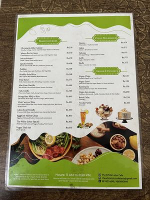 Menu #Veganuary at Kyampa - The White Lotus Cafe in Lalitpur