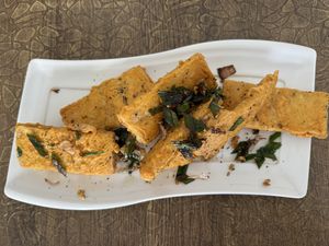Tofu pakoda  #Veganuary at Kyampa - The White Lotus Cafe in Lalitpur