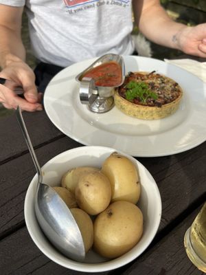 Mediterranean tart  at Royal Oak  in Harrogate