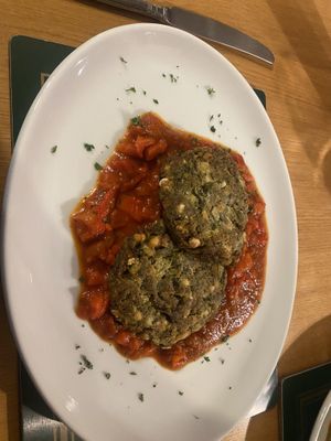Chickpea cakes.   at Royal Oak  in Harrogate