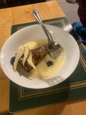 Pear and ginger sponge.   at Royal Oak  in Harrogate