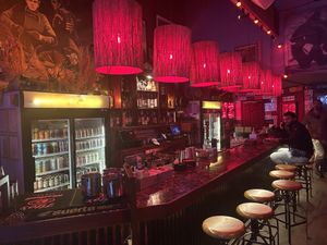 Bar  at Snake Bite Roadhouse in Yucca Valley