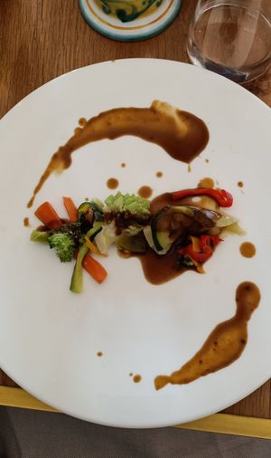 Antipasto: giardino di verdure di stagione at Albamare in Alba