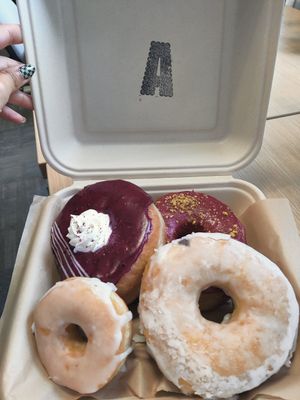 Too good to go box at Areca Bakery in Barcelona