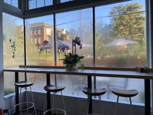 Indoor window seating  at Looking Meadow Cafe in Maplewood
