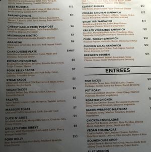 menu at Two Brothers Roundhouse in Aurora