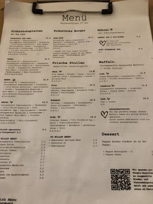 Menu   at Café Hin & Veg in Leipzig
