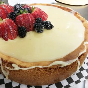 New York style cheesecake
 at 5b's Bakery in Concrete
