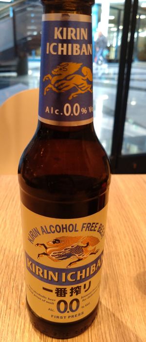 Bezalkoholowe piwo japońskie at Orizuru Ramenbar in Heidelberg