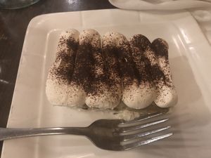 Vegan tiramisu  at 3 Brothers Pizza Cafe in Farmingdale