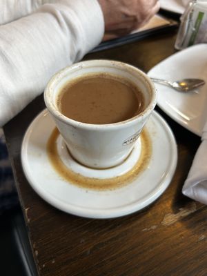 Vegan latte with almond milk   at 3 Brothers Pizza Cafe in Farmingdale