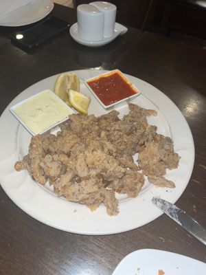Mushroom calamari  at 3 Brothers Pizza Cafe in Farmingdale