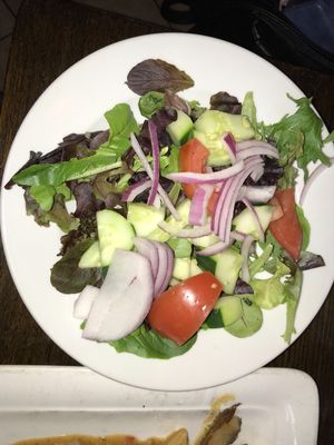 Side salad at 3 Brothers Pizza Cafe in Farmingdale